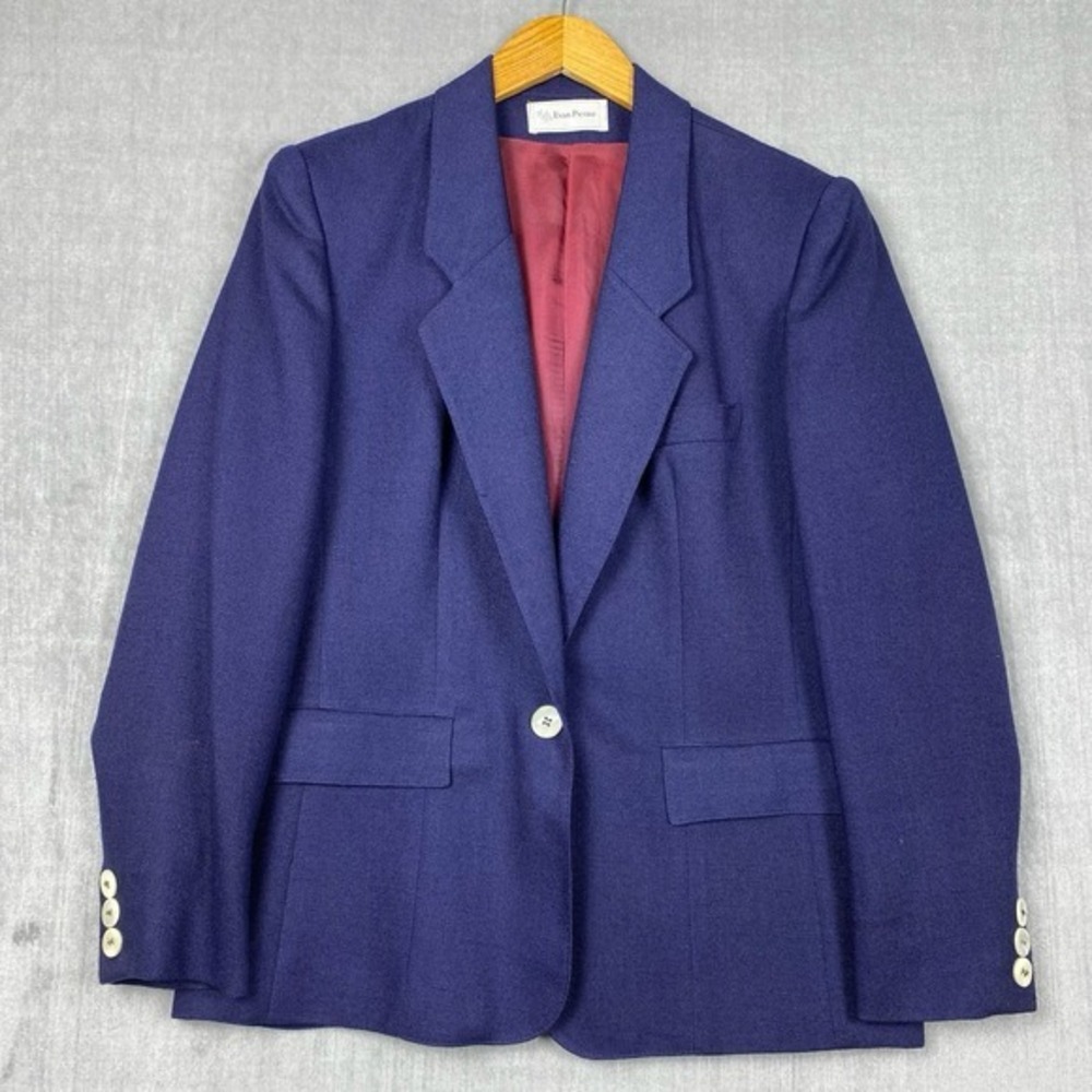Vtg Evan Picone Blazer Womens M Heritage Union Made in USA Tailored Old Money